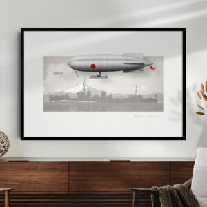 Airship Poster - Nieuport AT-2 Blimp - Museum-Quality Vintage Aviation Wall Art