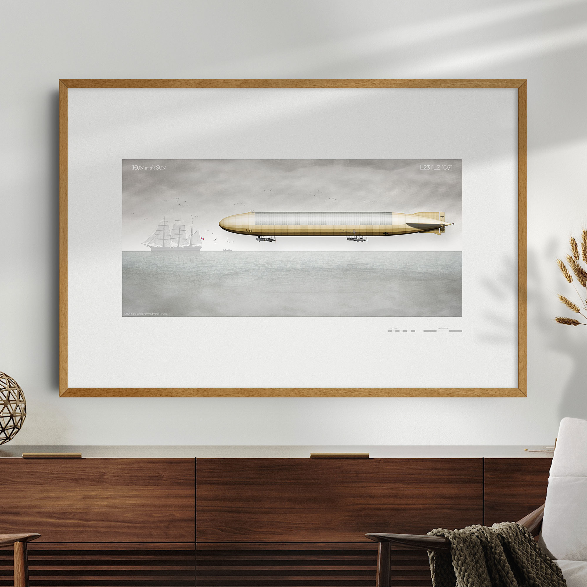Airship Poster - L 23 (LZ 166) Zeppelin - Museum-Quality Vintage Aviation Wall Art - Image 4