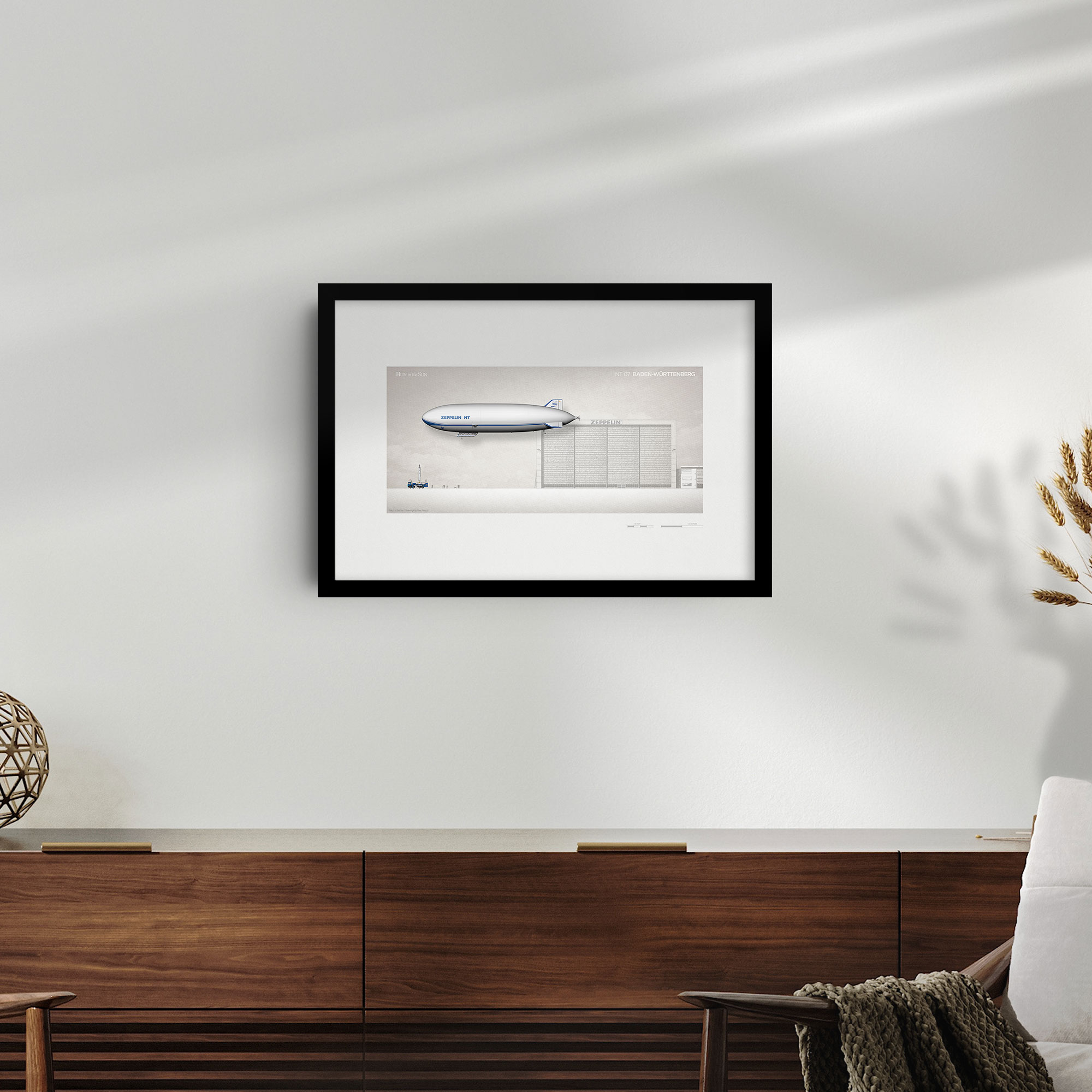 Airship Poster - Zeppelin NT 07 - Museum-Quality Vintage Aviation Wall Art - Image 3