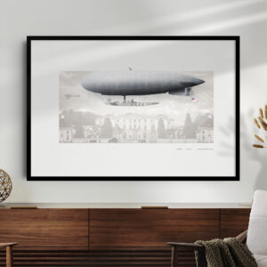 Airship Poster - Albatros-II Blimp - Museum-Quality Vintage Aviation Wall Art