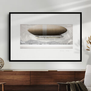 Airship Poster - Wellman's "America" Blimp - Museum-Quality Vintage Aviation Wall Art