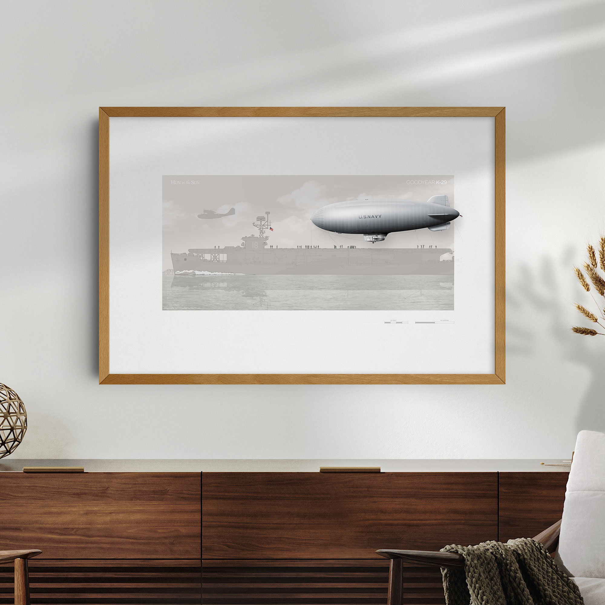 Airship Poster - Goodyear K-29 U.S. Navy Blimp - Museum-Quality Vintage Aviation Wall Art - Image 5