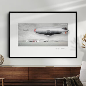 Airship Poster - ZPG-2 Snow Goose U.S. Navy Blimp - Museum-Quality Vintage Aviation Wall Art