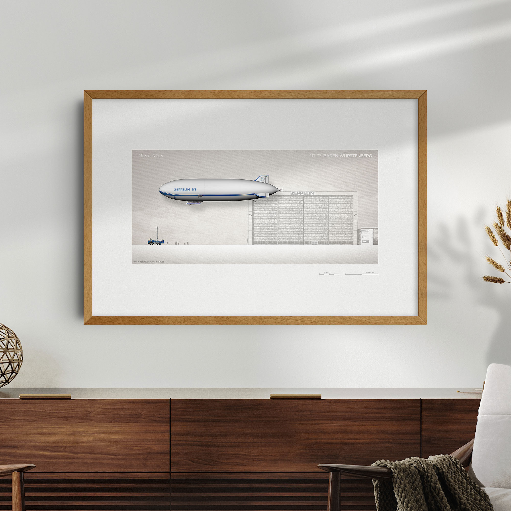 Airship Poster - Zeppelin NT 07 - Museum-Quality Vintage Aviation Wall Art - Image 5