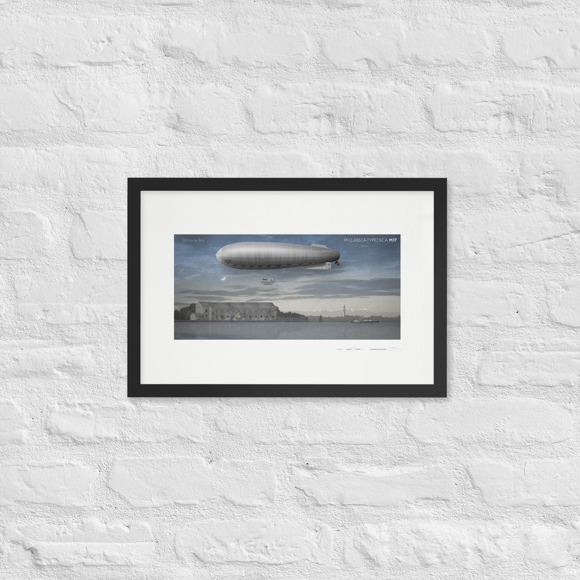 M-Class (A-Type) S.C.A. M.17 Airship Poster by Max Pinucci - Image 2