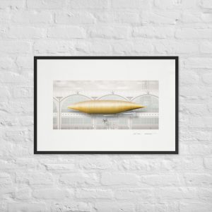 Lebaudy "Le Jaune" Semi-Rigid Airship Poster by Max Pinucci