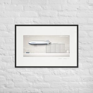 Zeppelin NT 07 Airship Poster by Max Pinucci