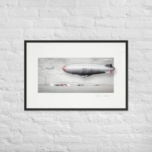 ZPG-2 Snow Goose U.S. Navy Blimp Poster by Max Pinucci