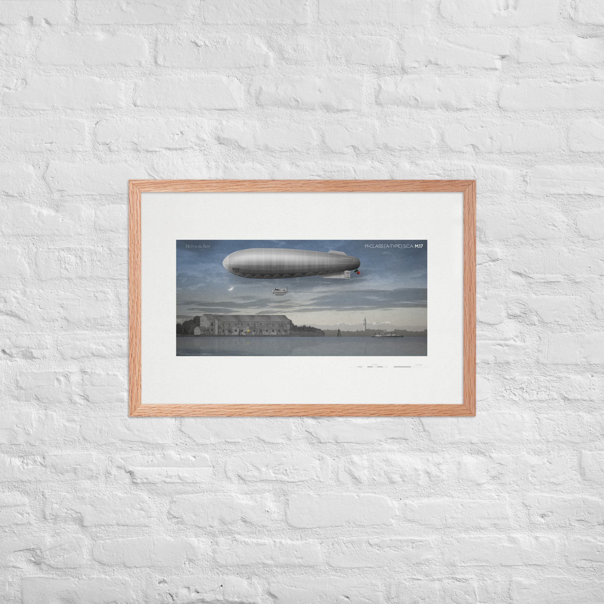 M-Class (A-Type) S.C.A. M.17 Airship Poster by Max Pinucci - Image 5