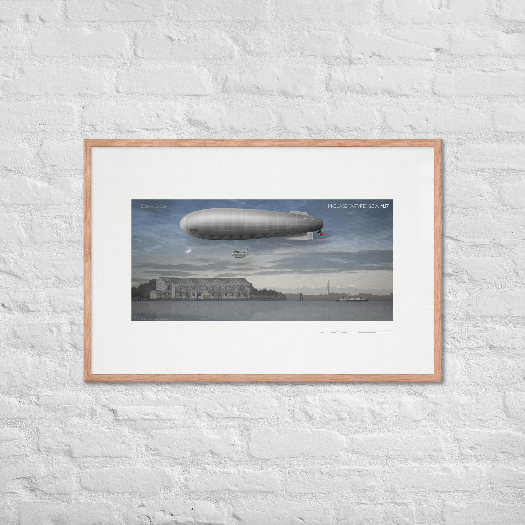 M-Class (A-Type) S.C.A. M.17 Airship Poster by Max Pinucci - Image 6