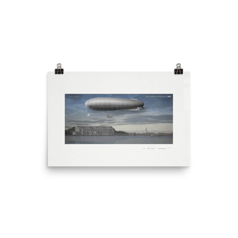 M-Class (A-Type) S.C.A. M.17 Airship Poster by Max Pinucci - Image 8